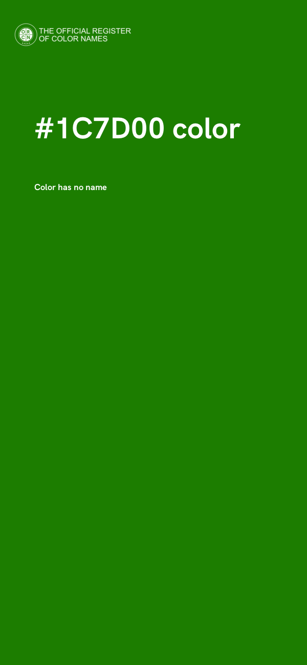 #1C7D00 color image