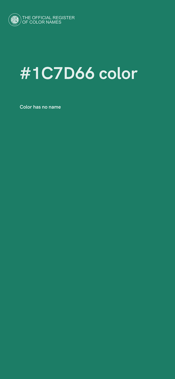 #1C7D66 color image