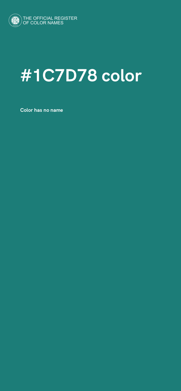 #1C7D78 color image