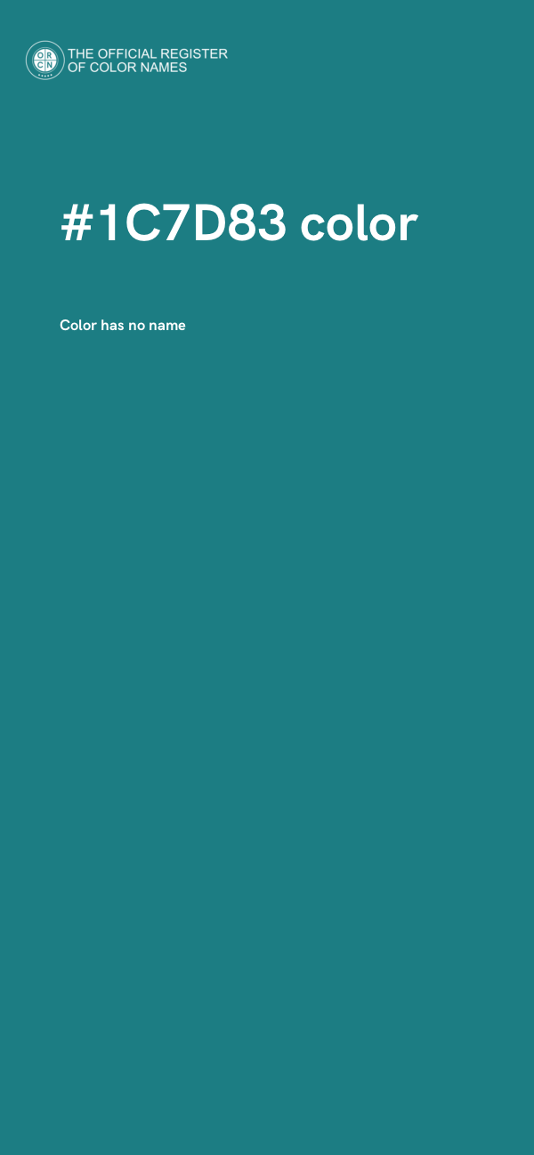 #1C7D83 color image