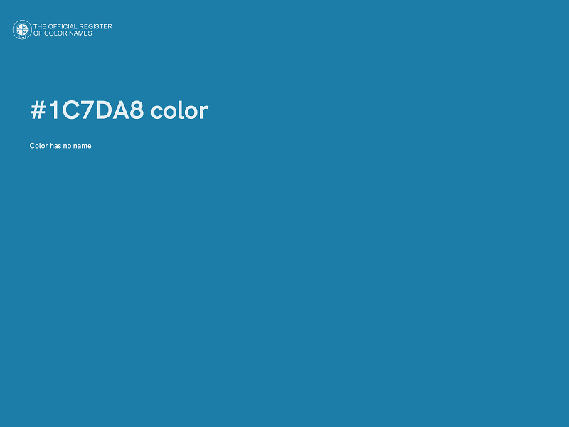 #1C7DA8 color image