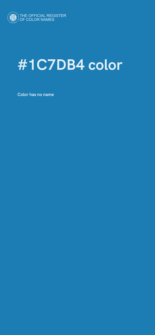#1C7DB4 color image