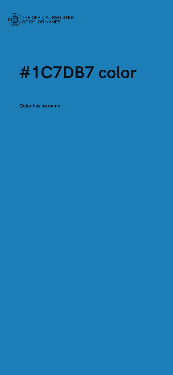 #1C7DB7 color image