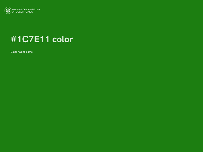 #1C7E11 color image