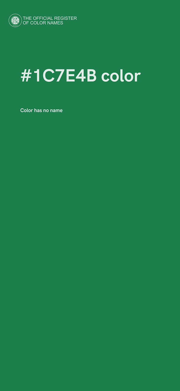 #1C7E4B color image