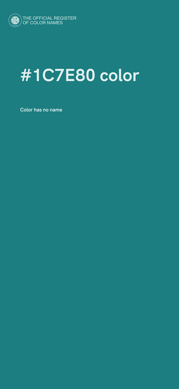 #1C7E80 color image