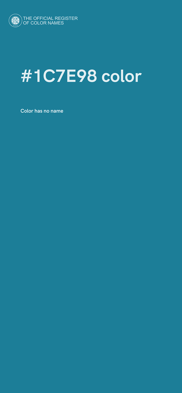 #1C7E98 color image