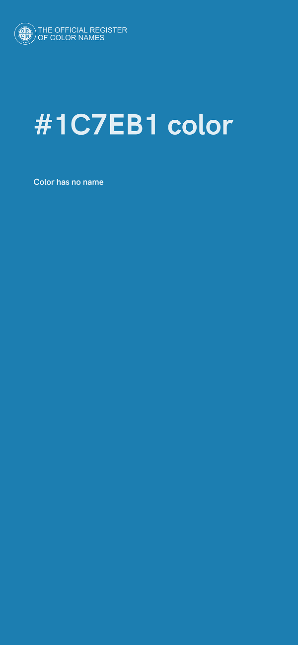 #1C7EB1 color image