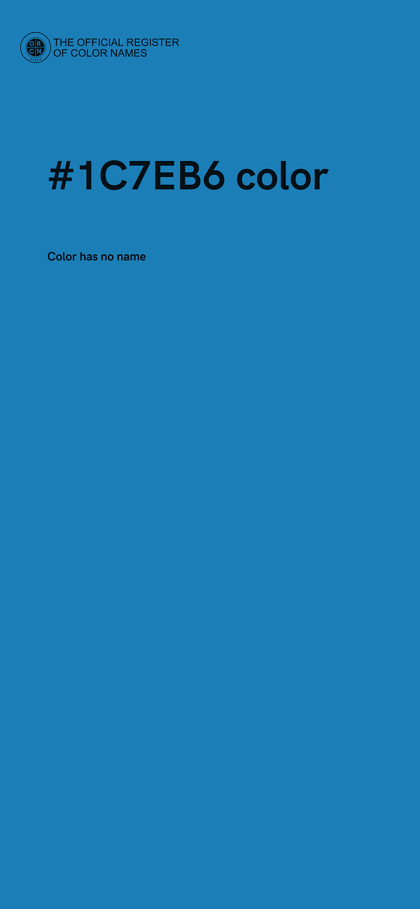 #1C7EB6 color image