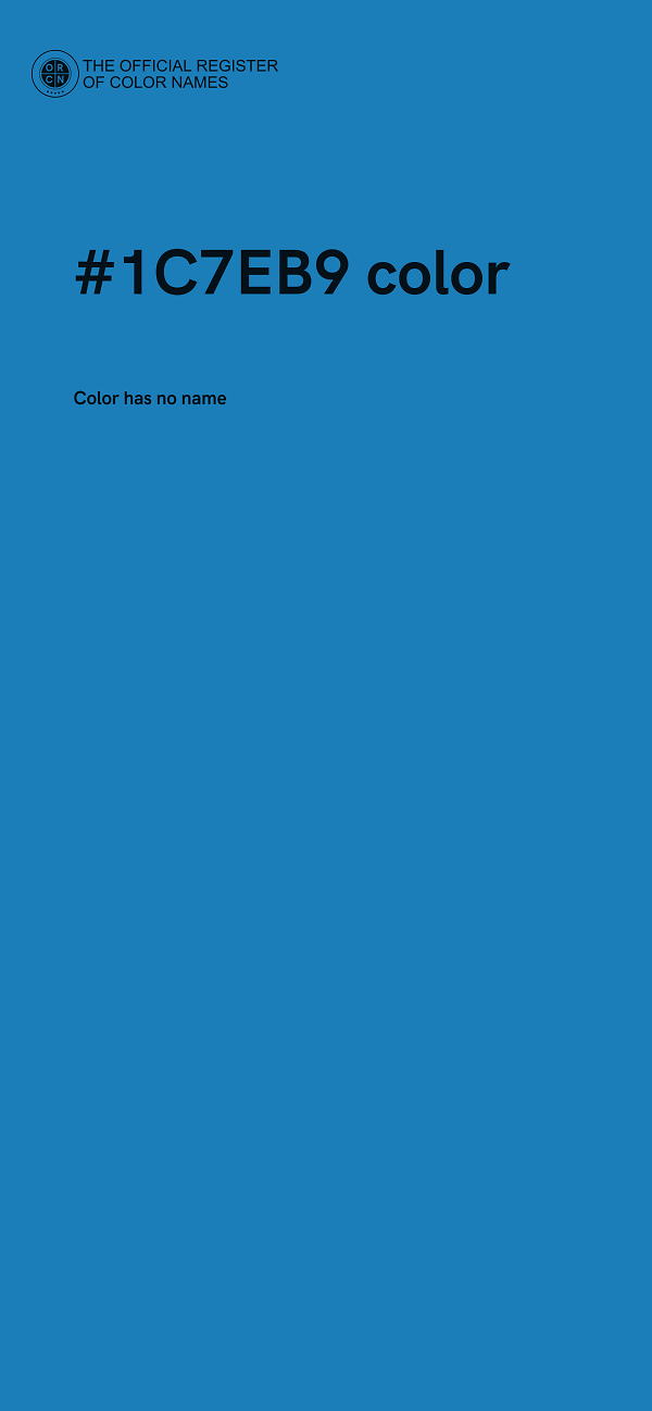 #1C7EB9 color image