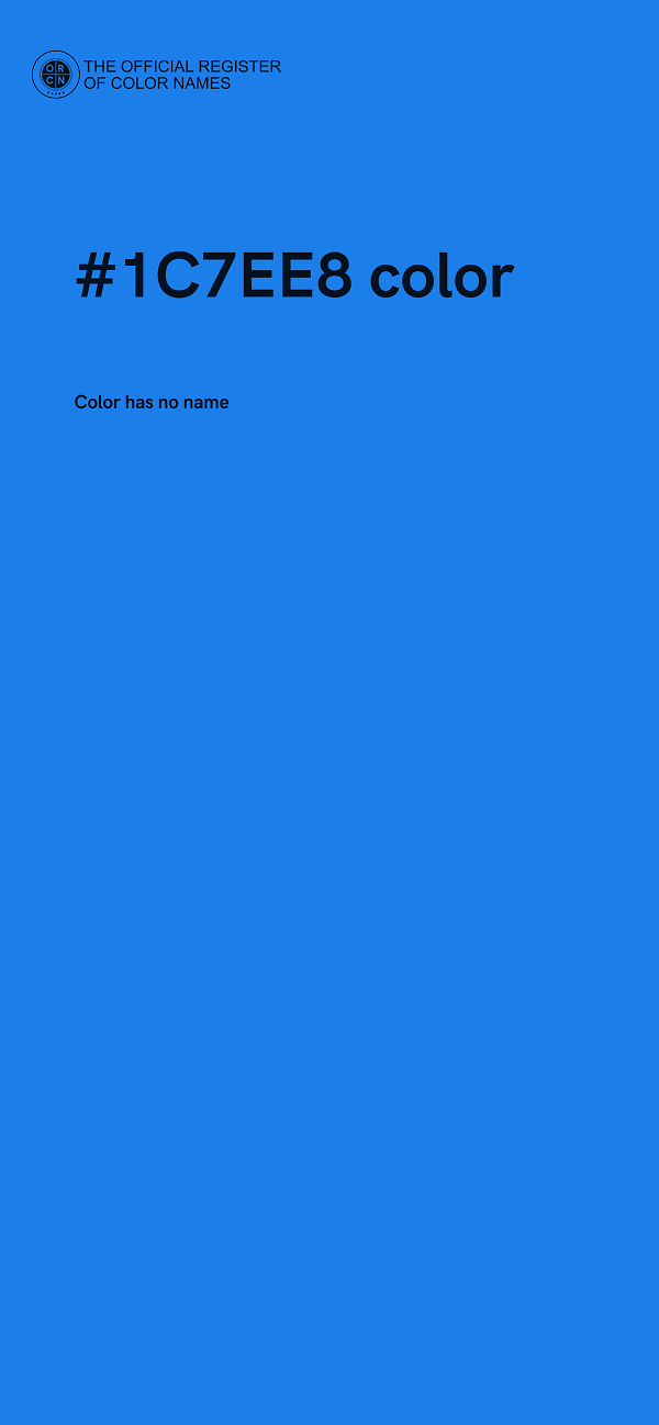 #1C7EE8 color image