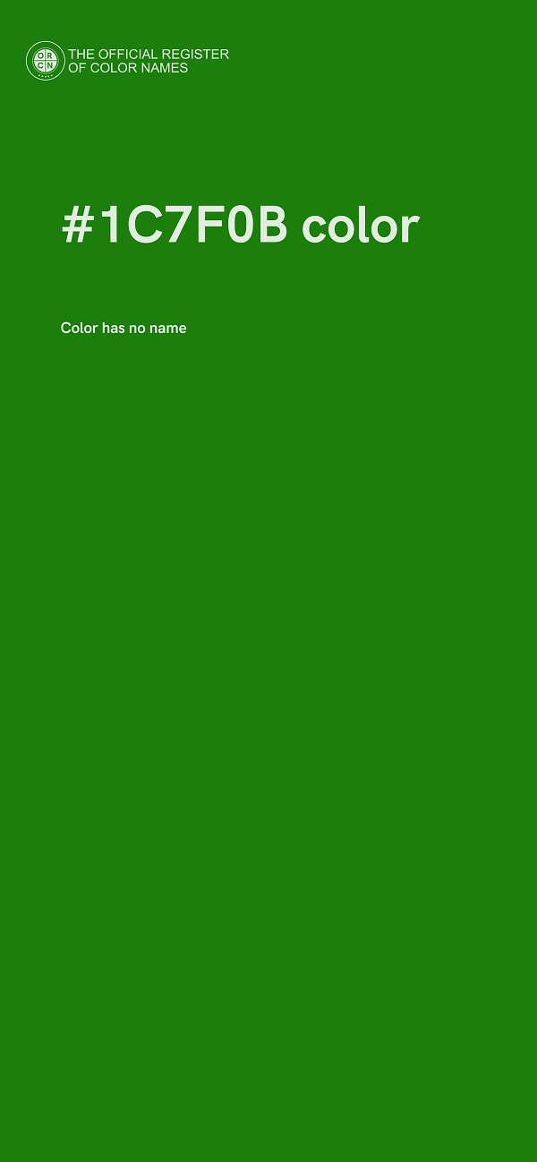 #1C7F0B color image