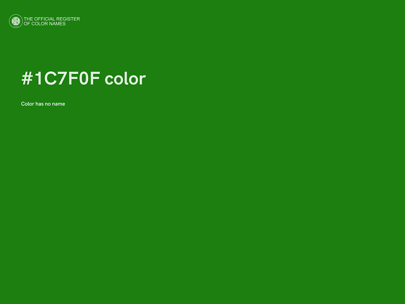 #1C7F0F color image