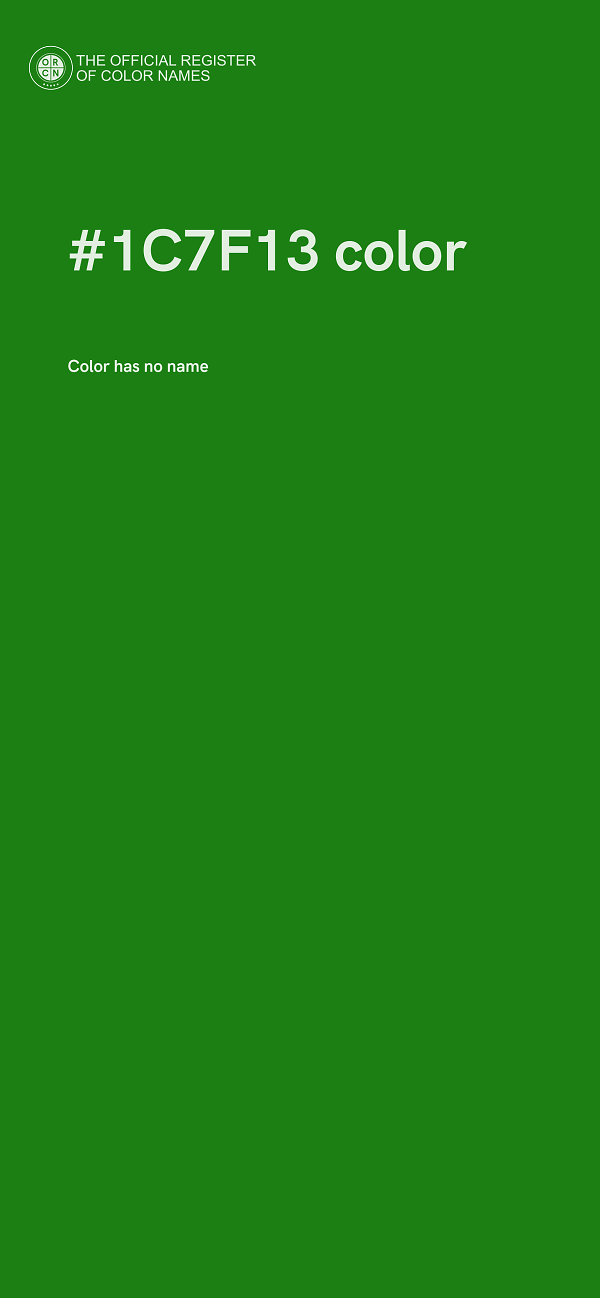 #1C7F13 color image