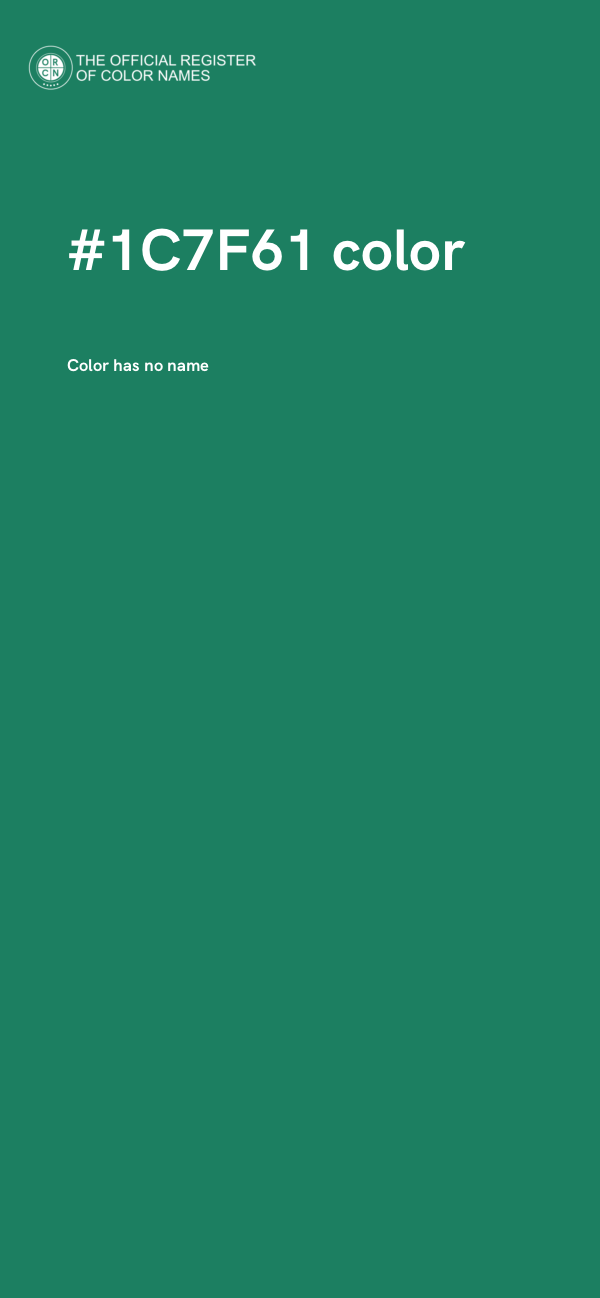 #1C7F61 color image