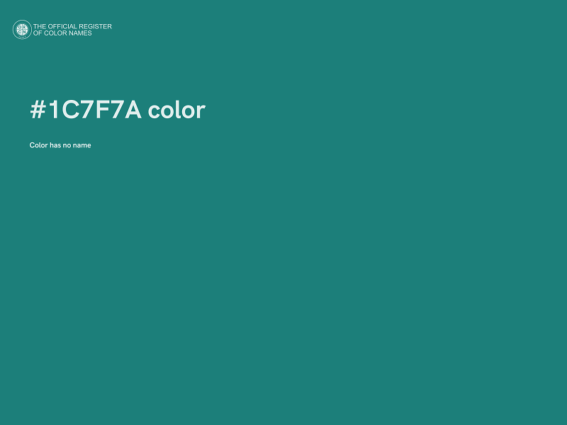 #1C7F7A color image