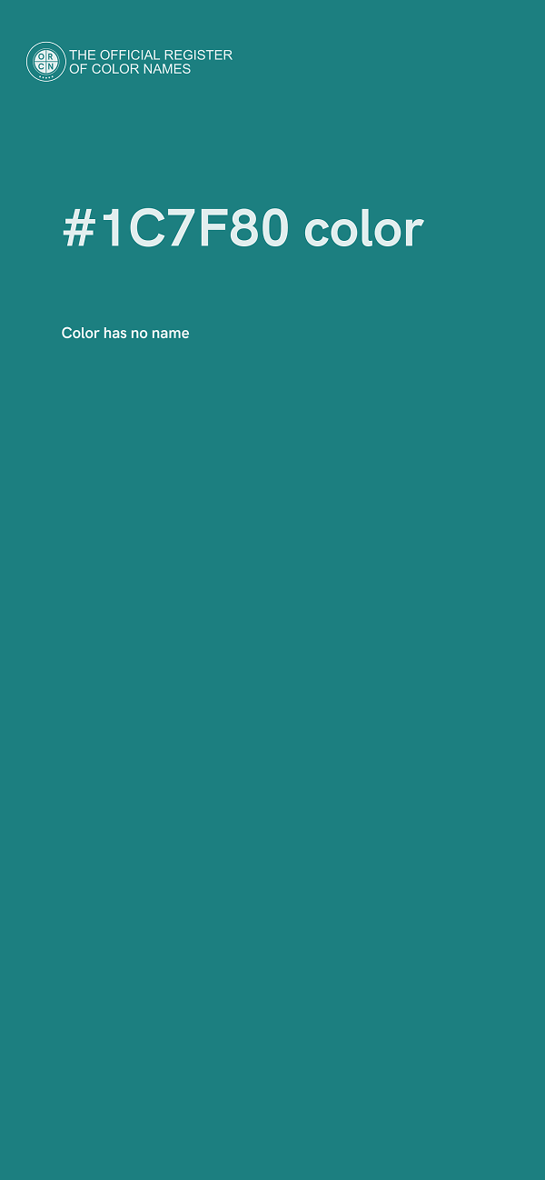 #1C7F80 color image