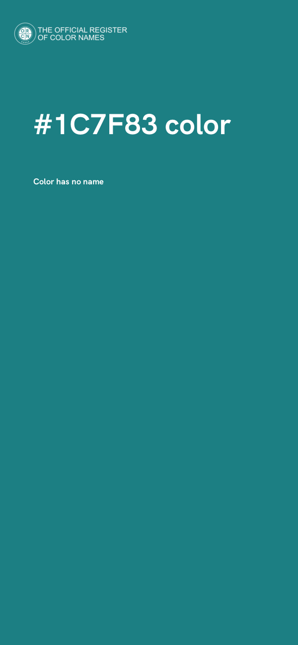 #1C7F83 color image