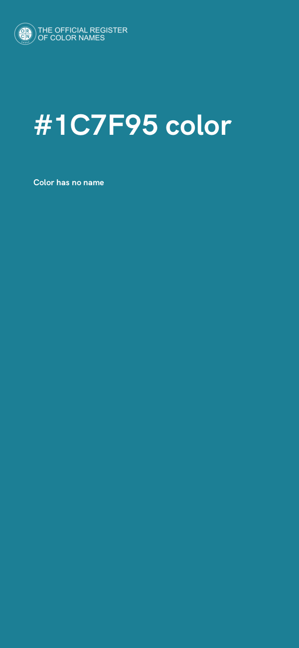 #1C7F95 color image