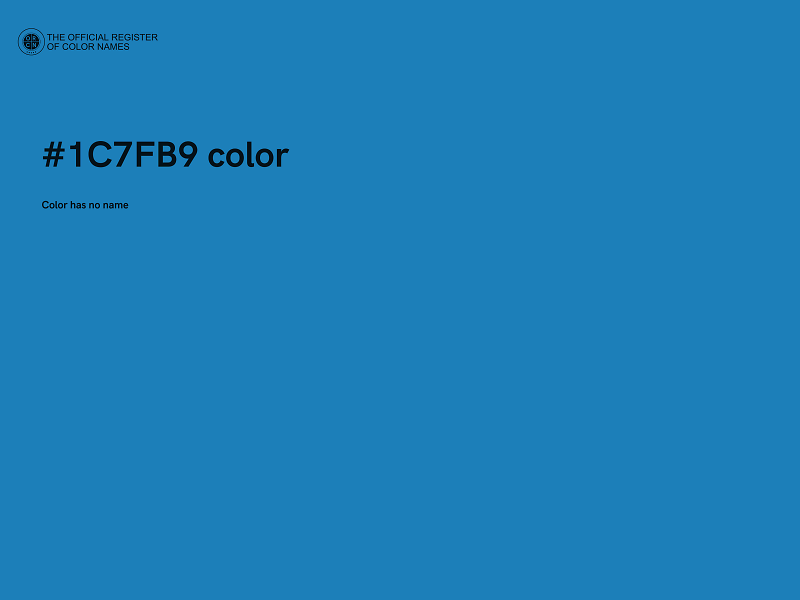 #1C7FB9 color image