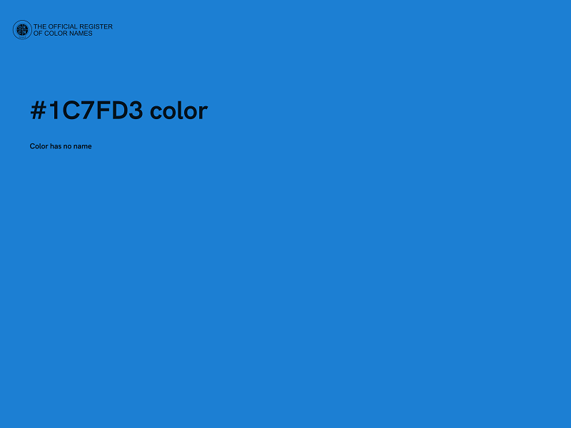 #1C7FD3 color image