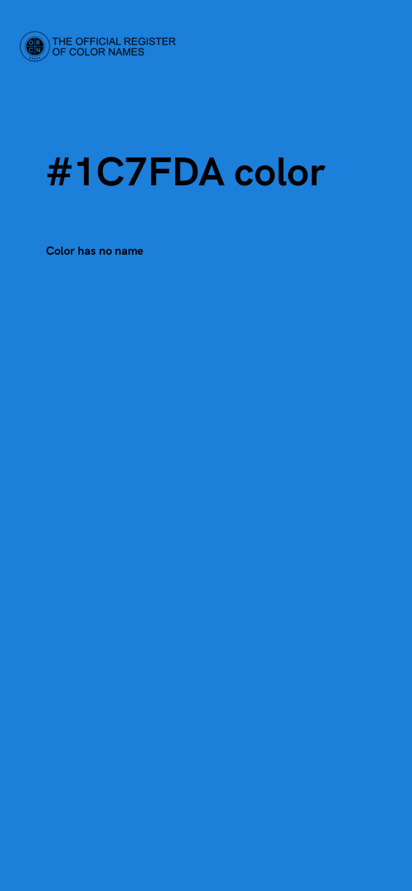 #1C7FDA color image