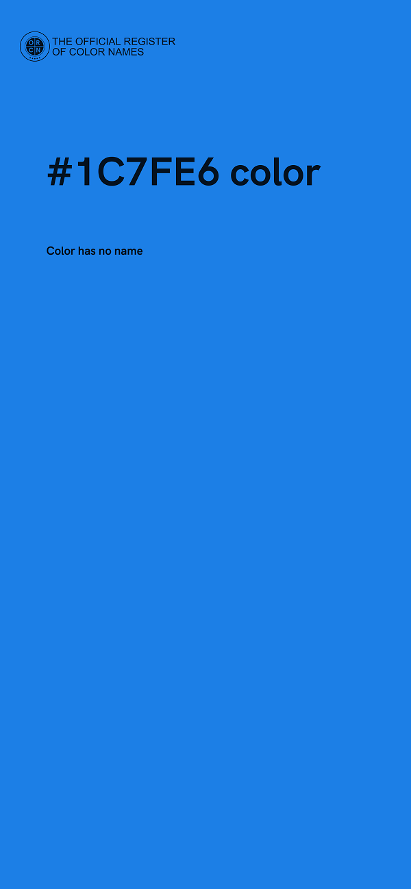 #1C7FE6 color image