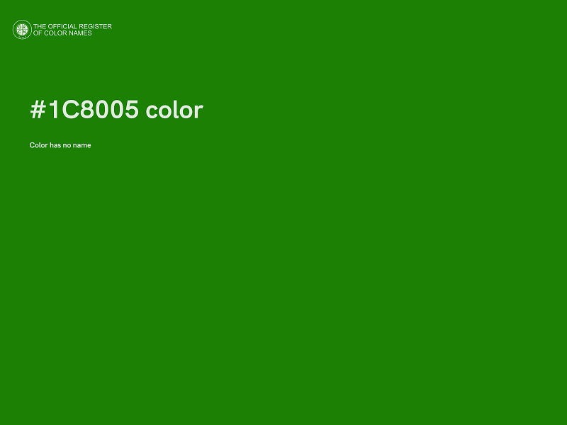 #1C8005 color image