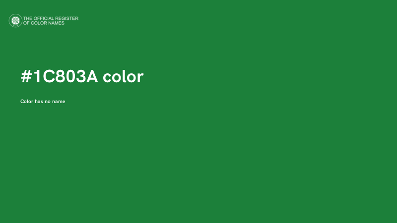 #1C803A color image