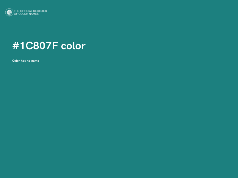 #1C807F color image