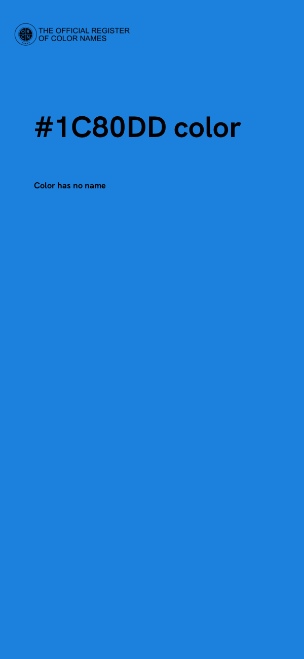 #1C80DD color image