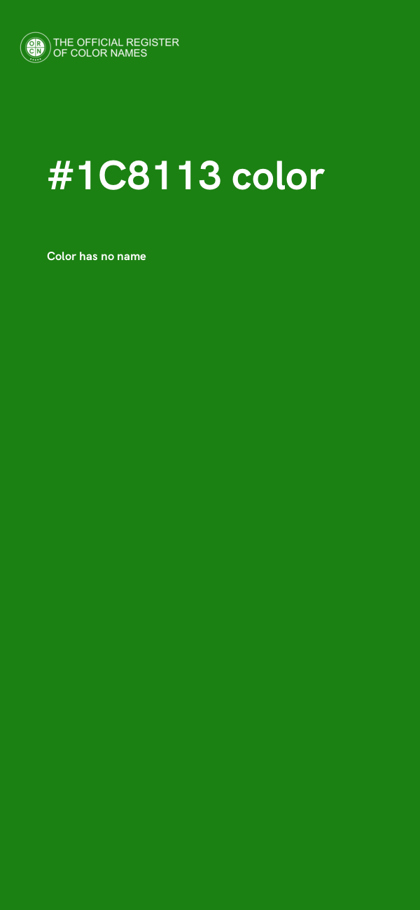 #1C8113 color image