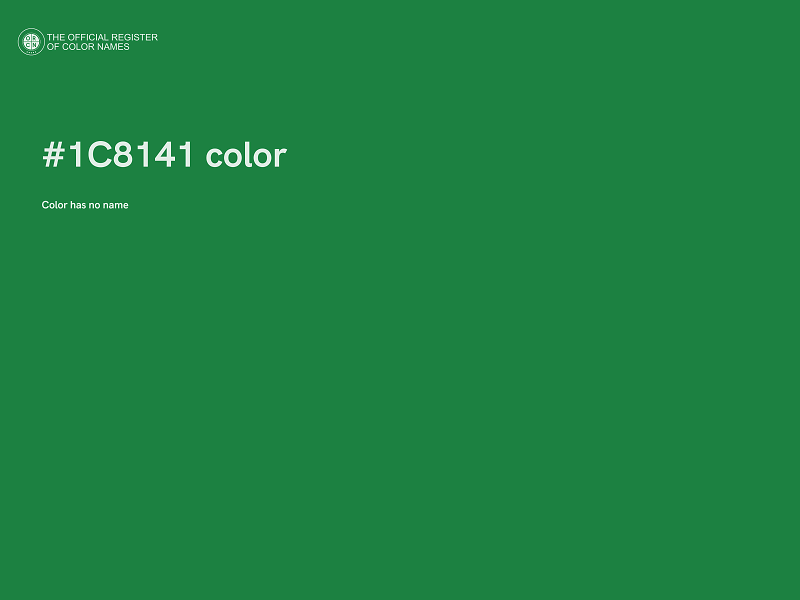 #1C8141 color image
