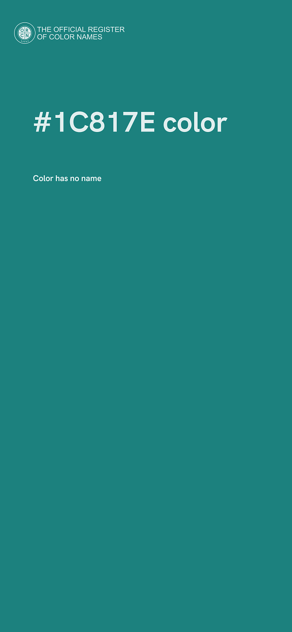#1C817E color image