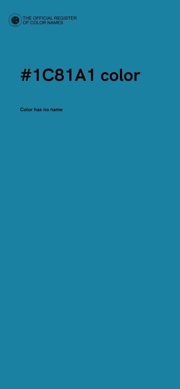 #1C81A1 color image