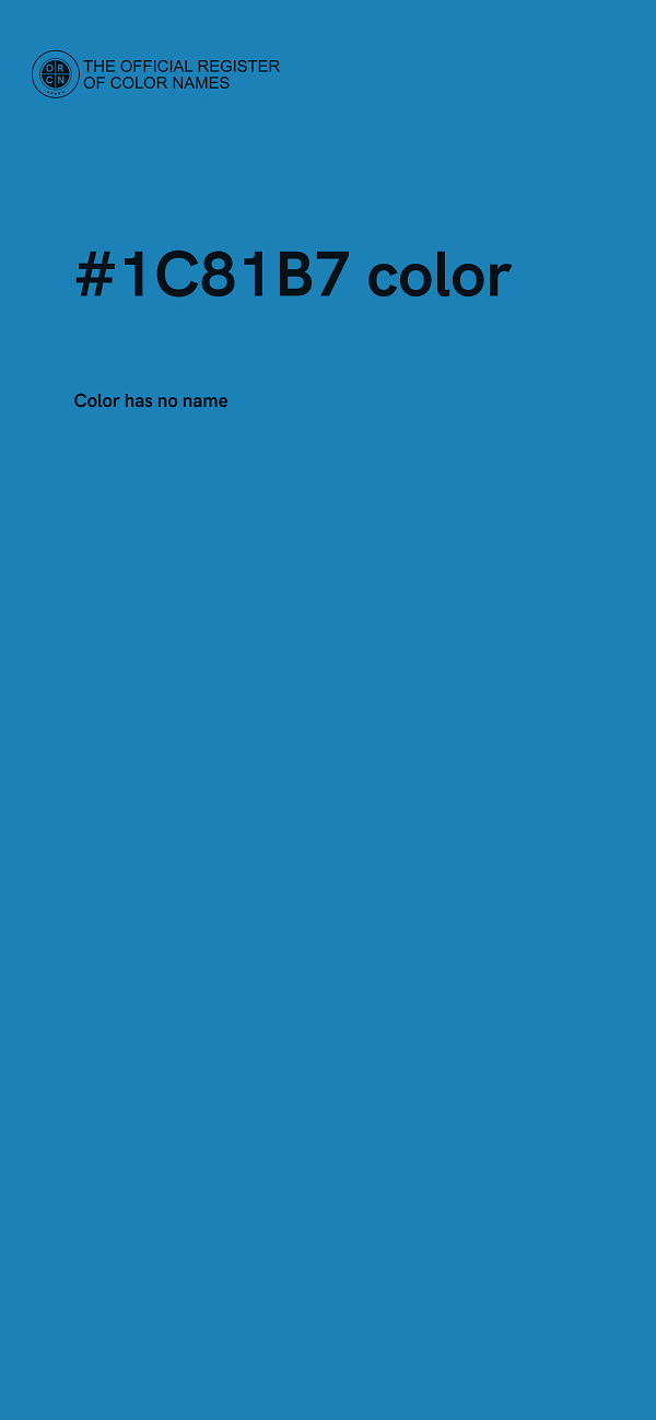 #1C81B7 color image