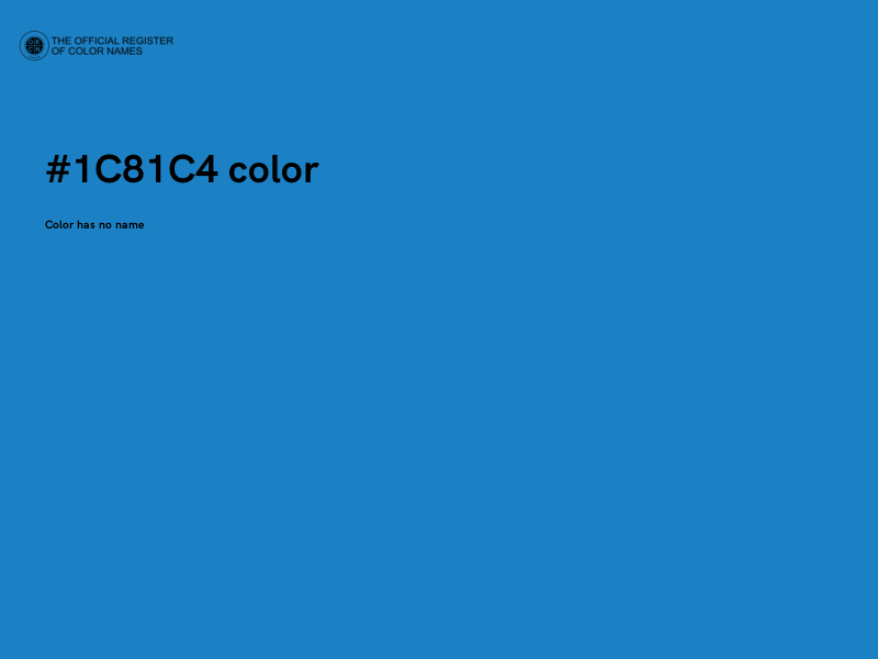 #1C81C4 color image