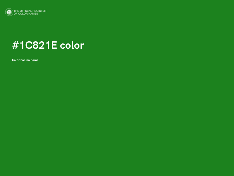 #1C821E color image