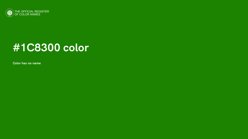 #1C8300 color image