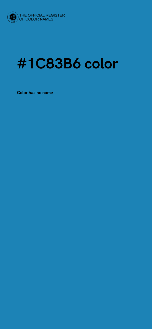 #1C83B6 color image