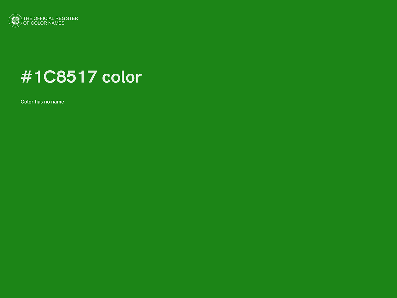 #1C8517 color image