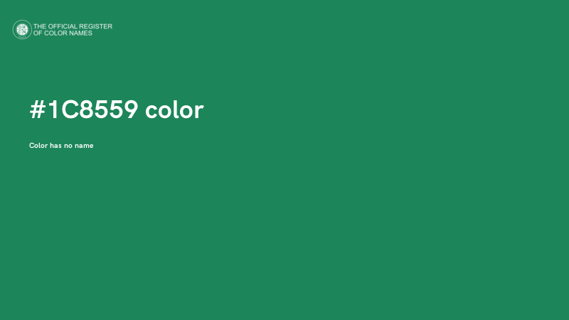 #1C8559 color image