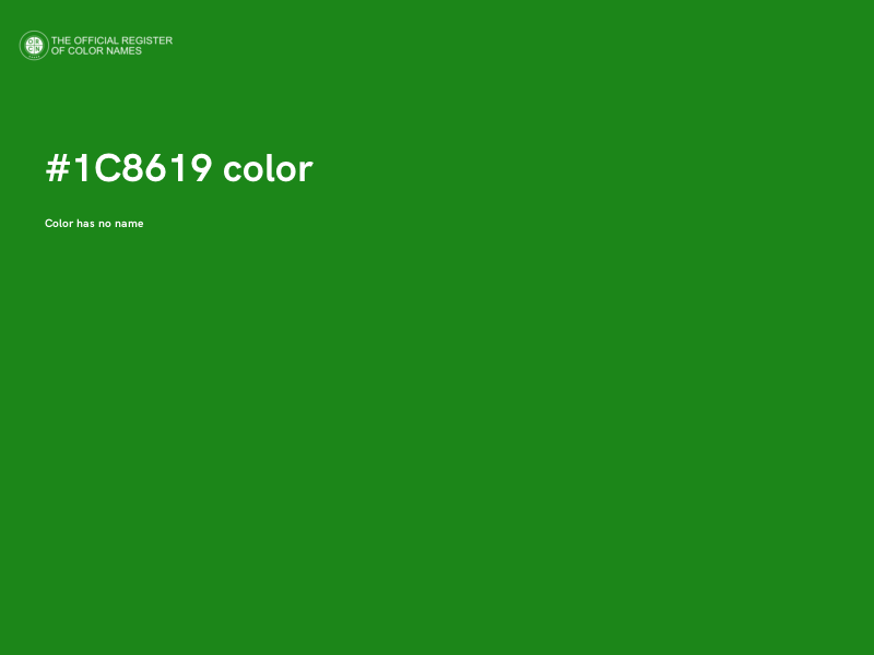 #1C8619 color image