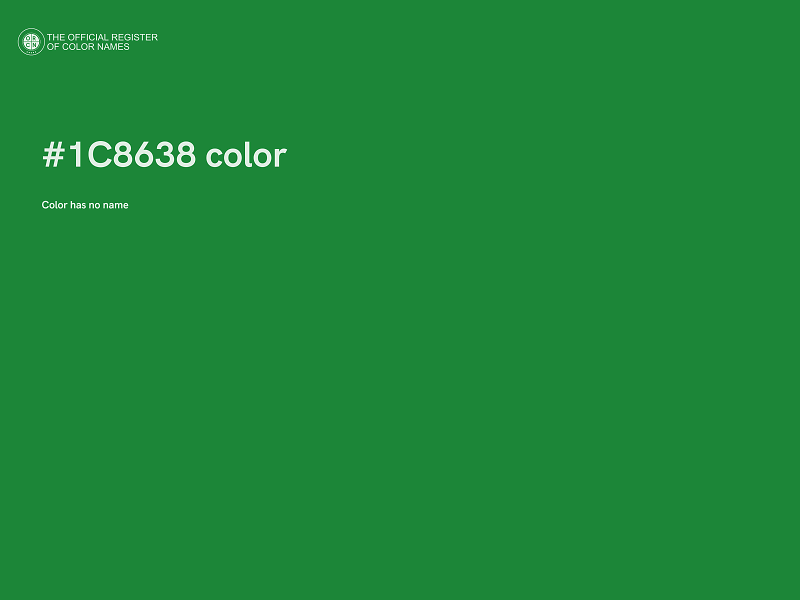 #1C8638 color image