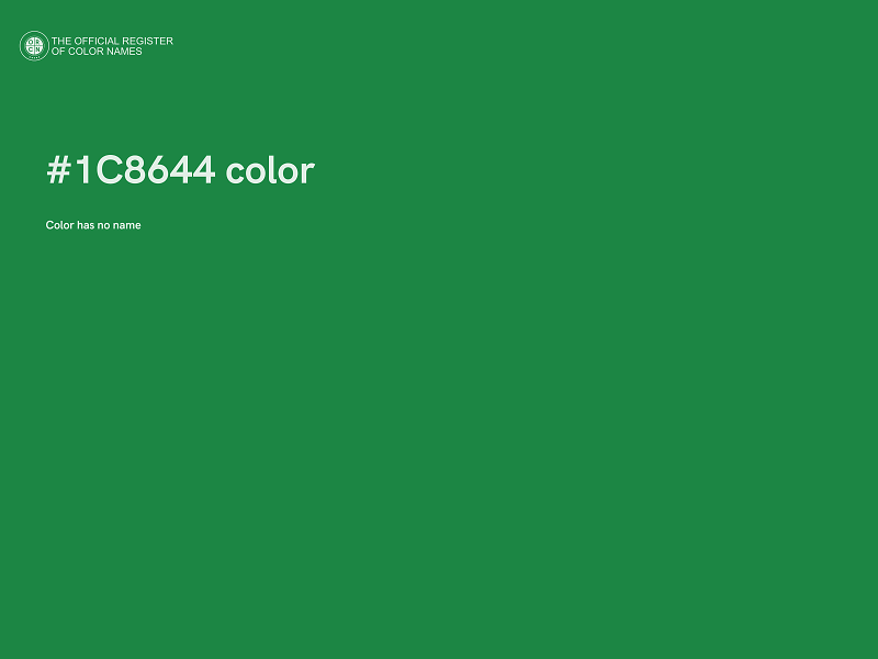 #1C8644 color image