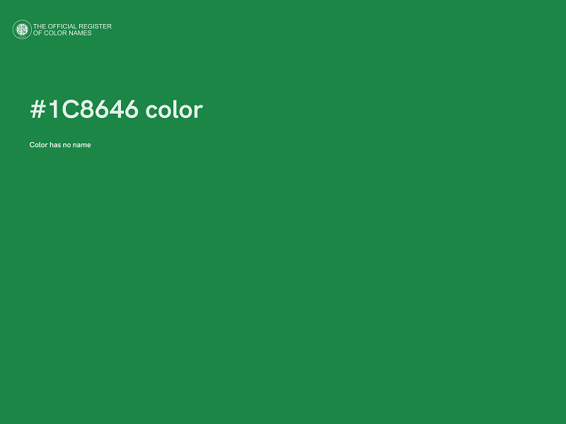 #1C8646 color image