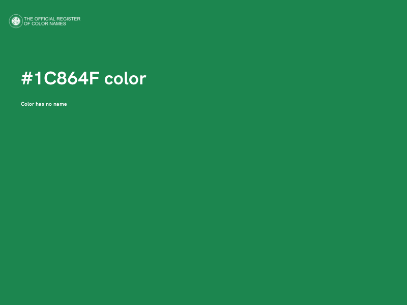 #1C864F color image