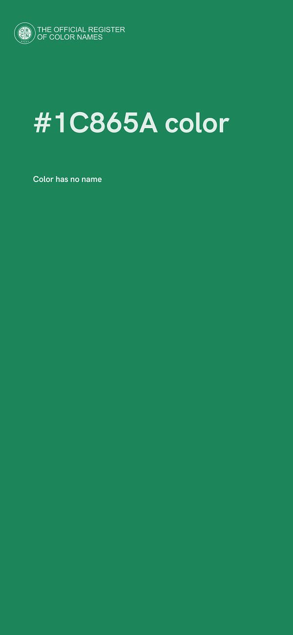 #1C865A color image