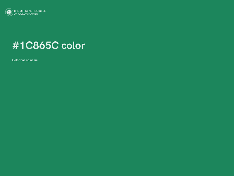 #1C865C color image