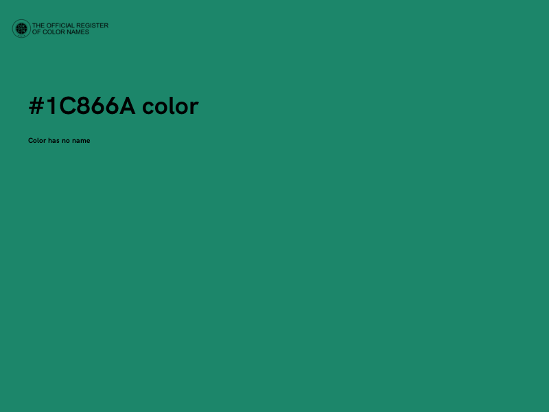 #1C866A color image